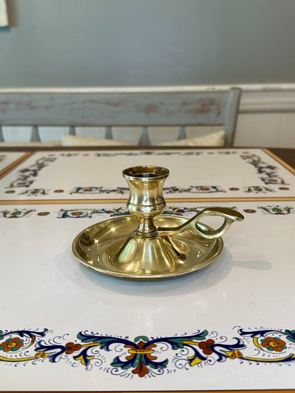 vintage brass chamberstick